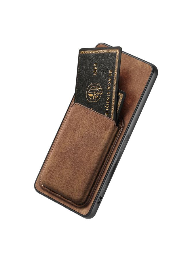 S-TOP Case For OPPO A58 4G Retro Leather Card Bag Magnetic Phone Case - Image 4