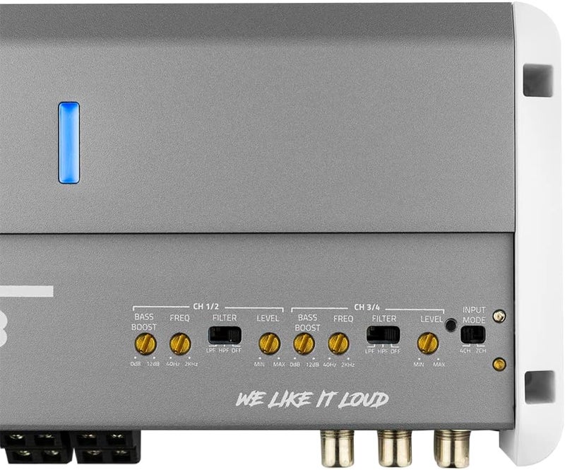DS18 NXL-M4 Marine Amplifier - 4-Channel Class D Digital IPX5 Weatherproof Amp - 1800W Peak Power - Image 5
