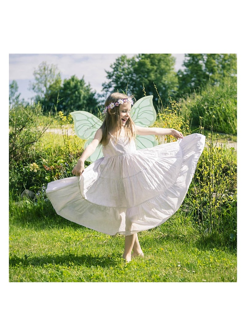 SYOSI Fairy Butterfly Wings for Girls Glowing Elf Angel Carnival Party Performance Costume Dress Up Favor Princess Fancy Women 15x22.4in - Image 3