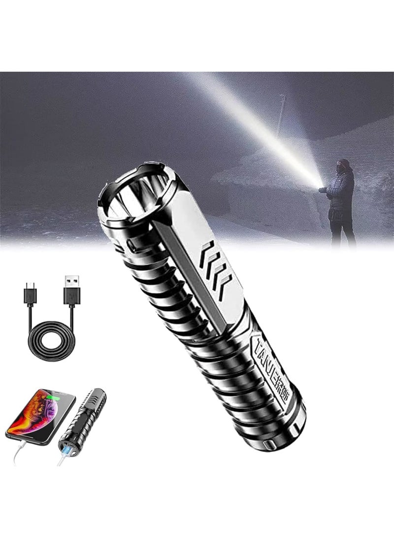 Cobest Flashlights, 2 Pcs Mini Special Forces Strong Light Flashlight, Multifunctional Rechargeable Flashlight, Super Bright Flashlight, Best Camping, Outdoor, Emergency, Everyday Carry - Image 1