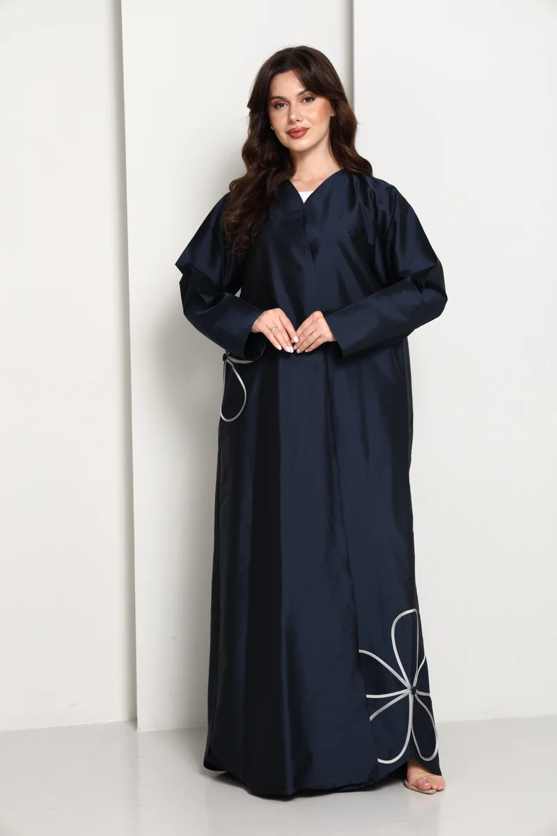 MSquare Fashion  The Midnight Bloom Taffeta Abaya for Women | Best Price UAE