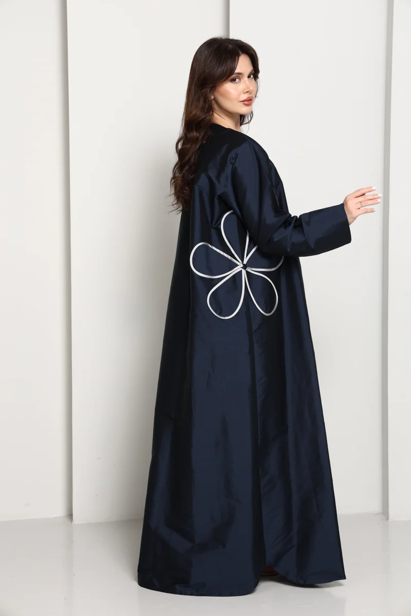 MSquare Fashion  The Midnight Bloom Taffeta Abaya for Women | Best Price UAE
