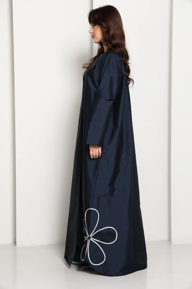 MSquare Fashion  The Midnight Bloom Taffeta Abaya for Women | Best Price UAE