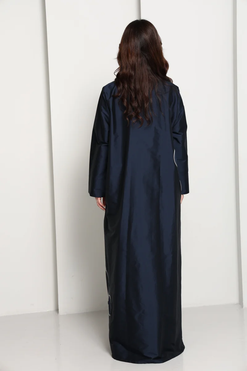 MSquare Fashion  The Midnight Bloom Taffeta Abaya for Women | Best Price UAE
