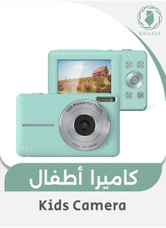 KHAJUL High Definition Mini Camera, FHD 1080P Kids Camera, 44MP Point and Shoot Digital Cameras with 32GB Memory Card and Batteries, 16X Zoom, Lanyard, Compact Size Camera, Gift for Boys/Girls (Green)  - Image 1