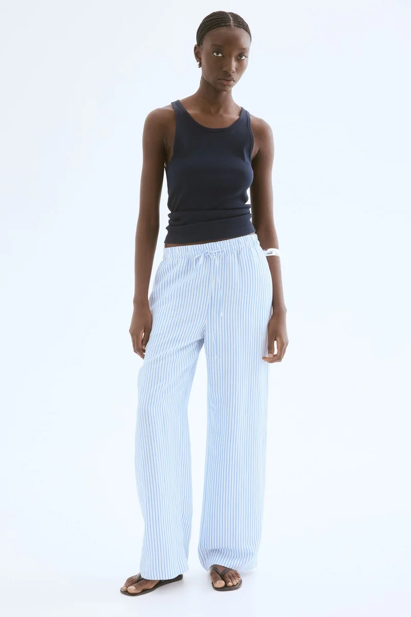 H&M Linen-blend trousers