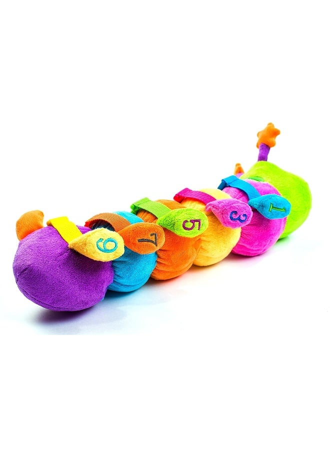 Buckle Toys Buckle Toys  Bentley Caterpillar  Travel with Toddler Must Have Activity Toy  Fine Motor Skill Development  Counting and Color Recognition Stuffed Animal  - Image 5