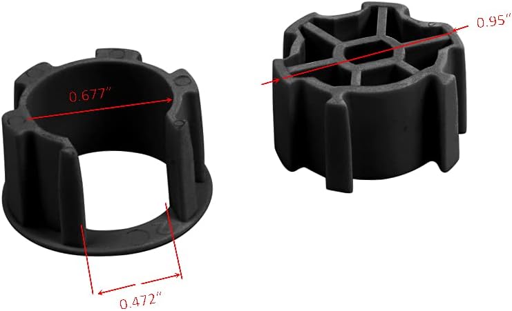 1"/25mm Crown and Drive Adapter Bushing Fittings for 15mm Diameter Motors and Roller Tube Size of 1"