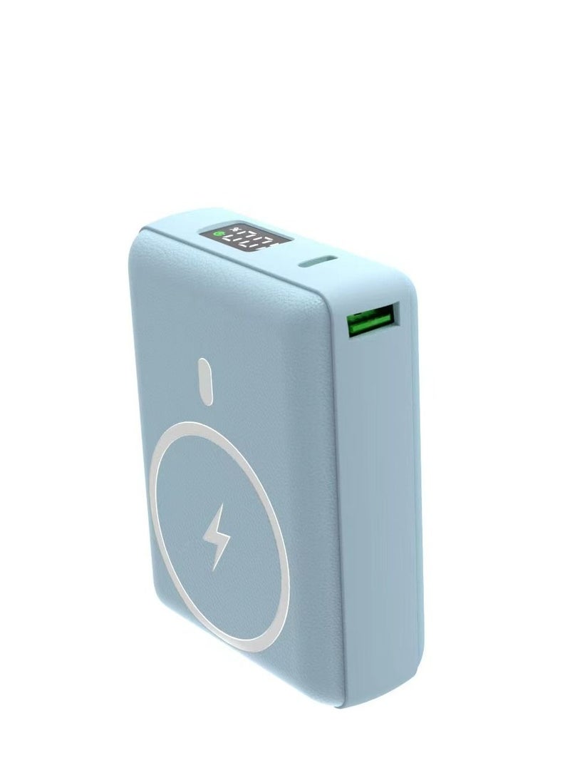 GULFLINK Fast Magnetic Portable Power Bank Charger For Apple iPhone 12/13/14/15 Series 20000mah Blue - Image 1