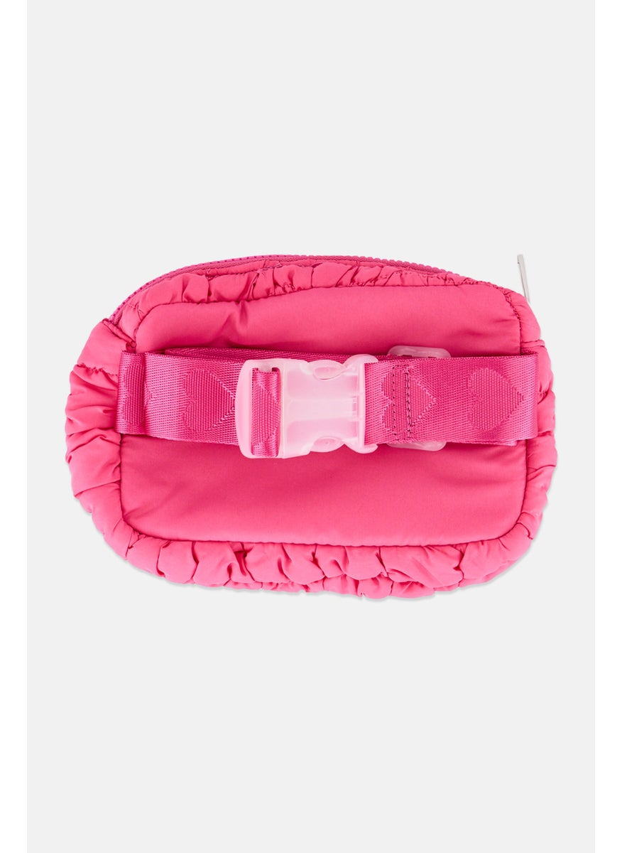 Miss Gwen's OMG Kids Girl Scrunch Fanny Pack, Hot Pink  - Image 2
