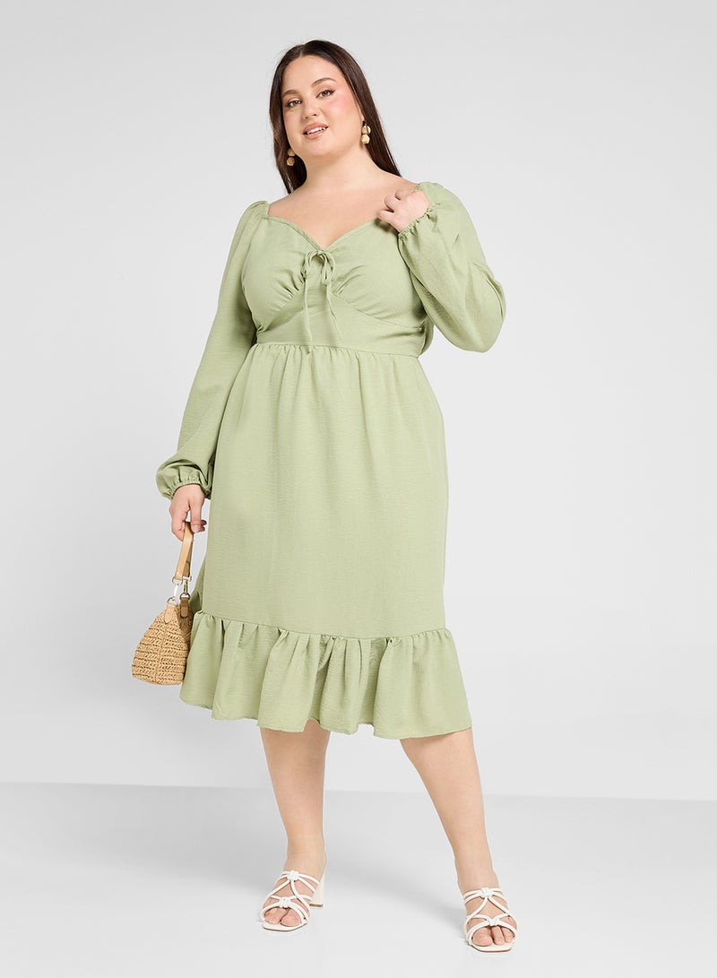 Ginger Plus Ruffled A-Line Dress - Image 4