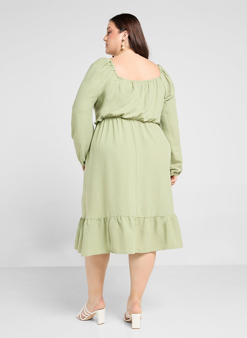 Ginger Plus Ruffled A-Line Dress - Image 2