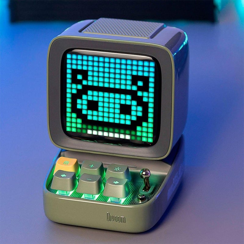 Divoom Ditoo Pro Retro Pixel Art Game Bluetooth Speaker with 16X16 LED App Controlled Front Screen (Green) - Image 2