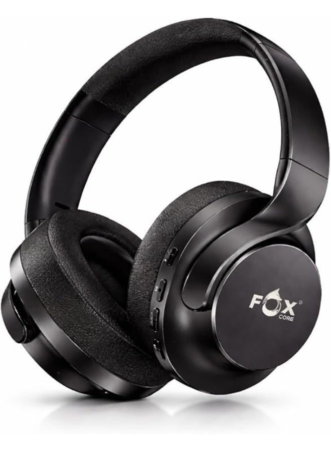 فوكس كور Foxcore Headphones With Active Noise Canceling Technology Wireless Headphones With Microphone Battery Life Foldable Headphones With Sound From Fox Core