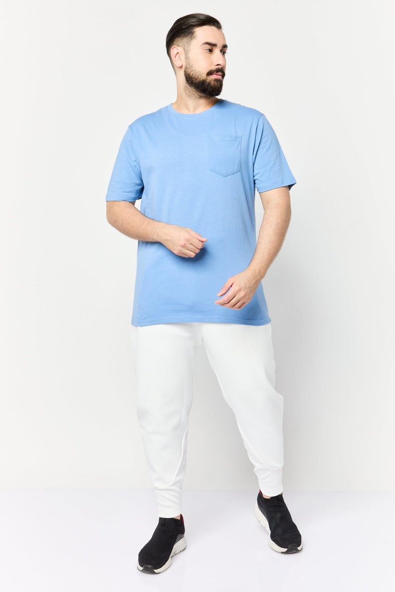 RBX Men Sportswear Fit Short Sleeve Outdoor T-Shirt, Blue - Image 4