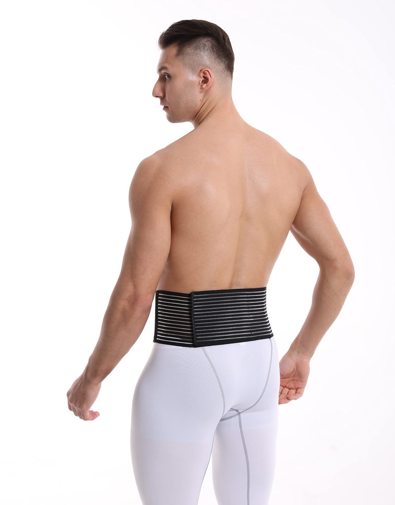 belltop Umbilical Hernia Belt for men & women. Abdominal Binder - compression pad for naval (double thickness). Hernia support belt: ventral, incisional, epigastric, belly button hernias. Prevention aid (L/XL) - Image 3