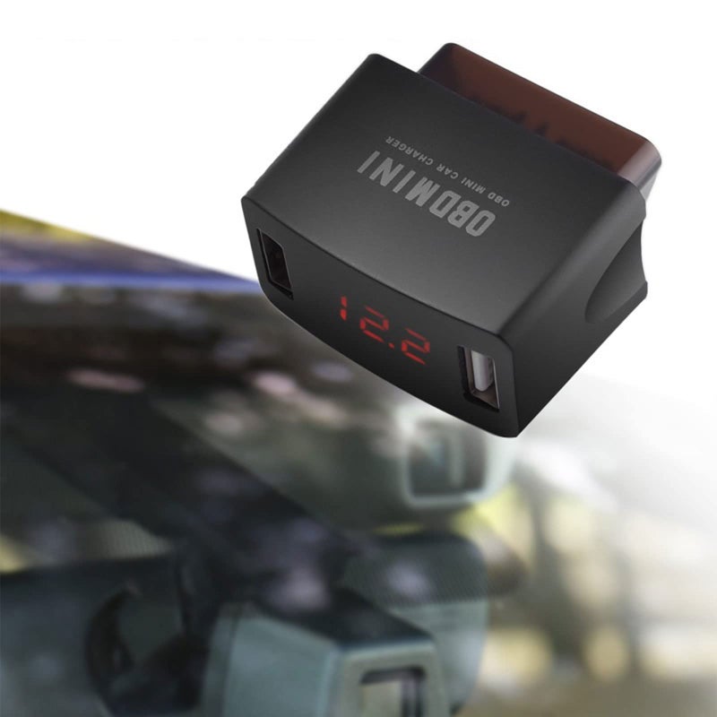 شاحن سيارة مزدوج USB للشحن السريع للمركبات 12V 24V مع عرض الجهد - Image 4