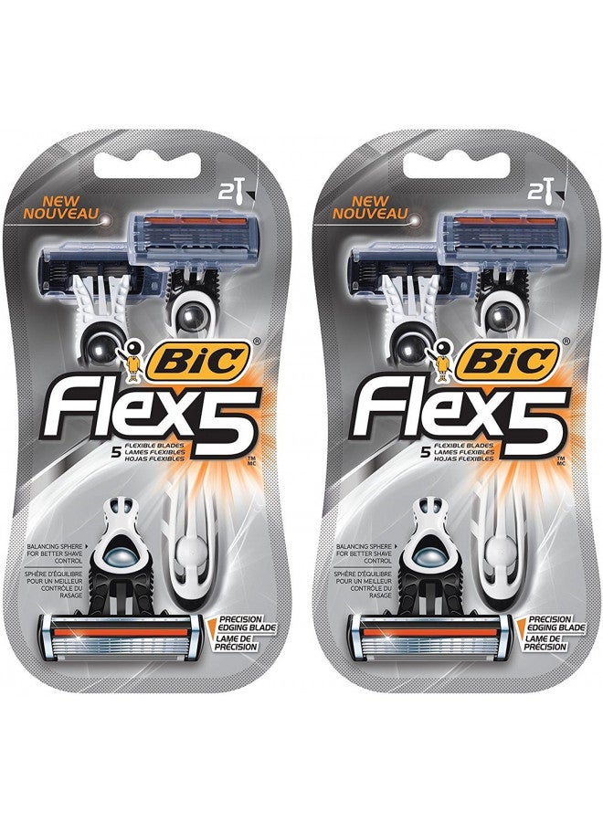 Bic Flex 5 Men'S Shaver Size 2pk Bic Flex 5 Men'S Shaver 2pk - Image 1