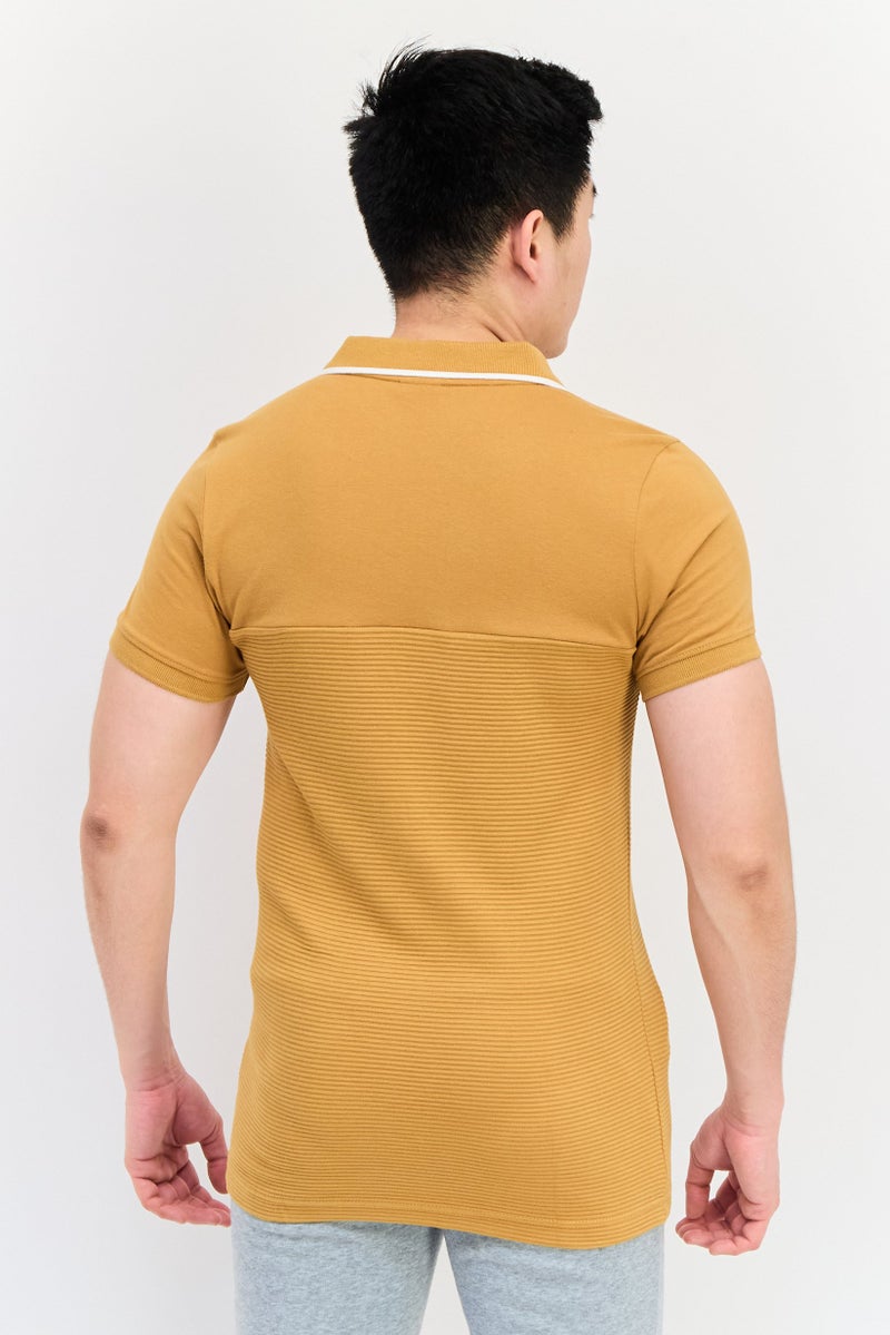 PUMA Men Sportswear Fit Short Sleeve Outdoor Polo, Tan - Image 4