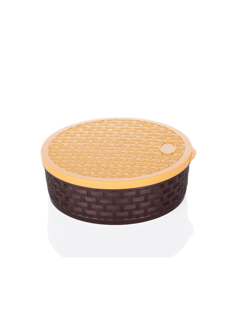 Oblivion - Oblivion Plastic Round Masala Dabba With Multiple Compartment Spice Container Masala Box Vatti Anjarai Petti For Home Kitchen | 7 Compartments With 7 Spoon, Multicolor - Image 1