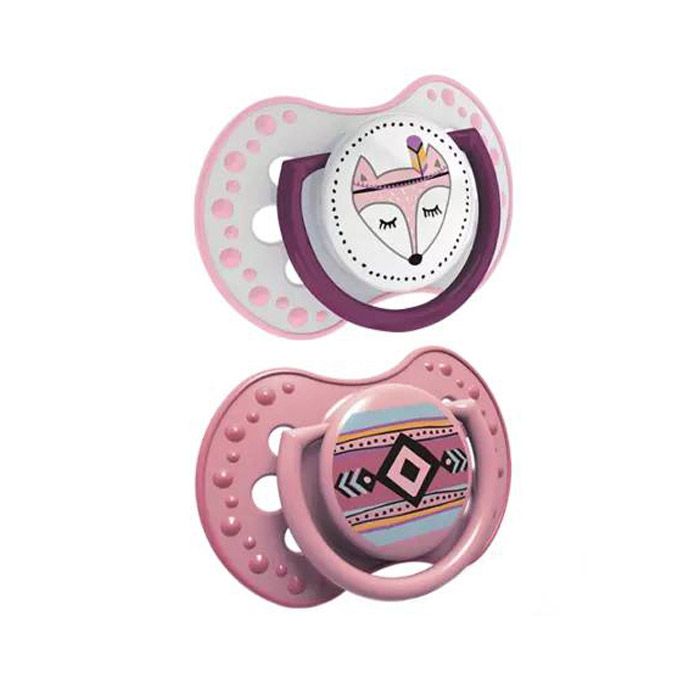 Lovi Dyn Soother Silicone 3-6m 2pcs Indian Summer Girl