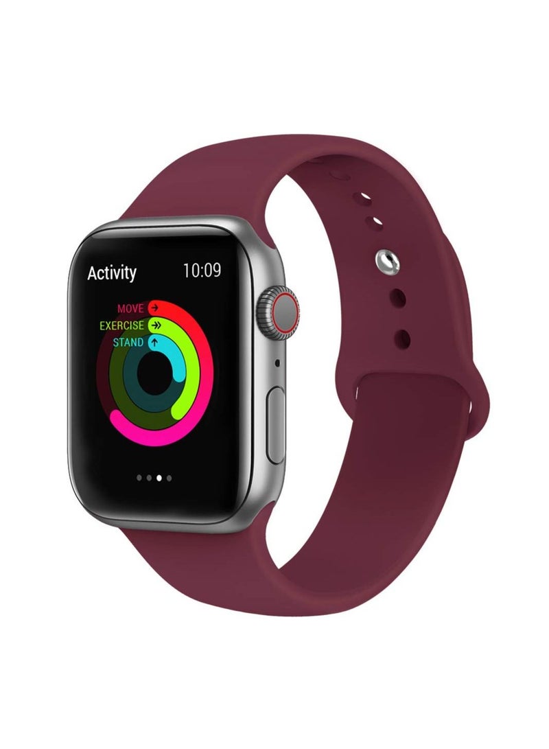 Soft Silicone Fitness Replacement Accessories Straps Wristbands For Apple iWatch Band Series 6/5/4/3/2/1/SE - 42/44mm
