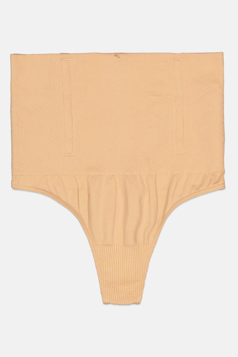 bebe Women Pull On Thongs, Beige - Image 1