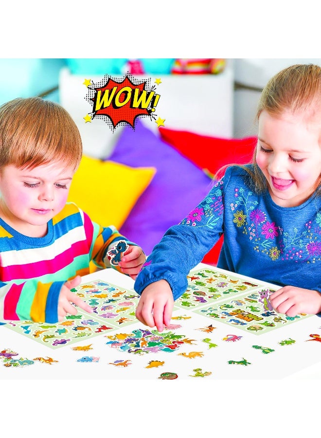100 Cute Dinosaur DIY Stickers for Kids - Fun Cartoon Doodle Designs - Image 5