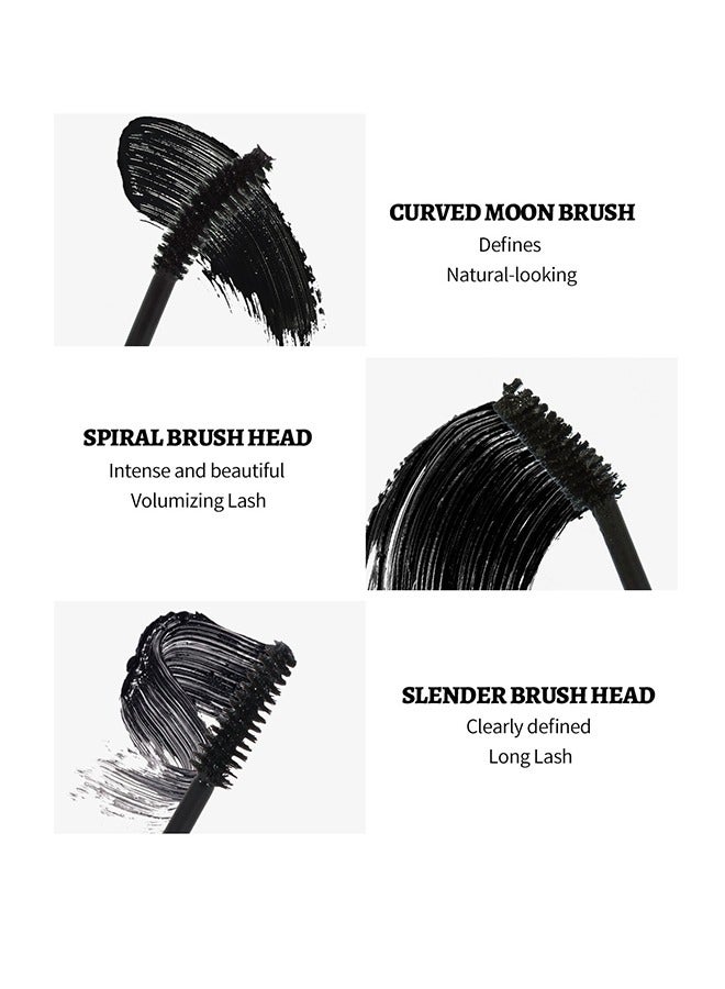 False Lash Effect Mascara, Vegan & Cruelty Free, Oil, Parabens & Microplastic Particles #02（10ML）