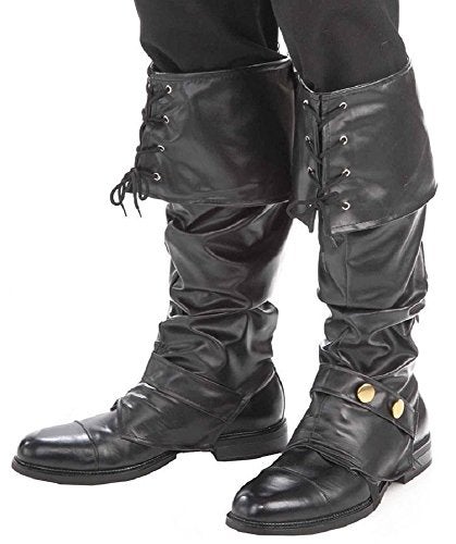 Rubies Pirate Boot Covers for Adults, Men's One Size - Image 2