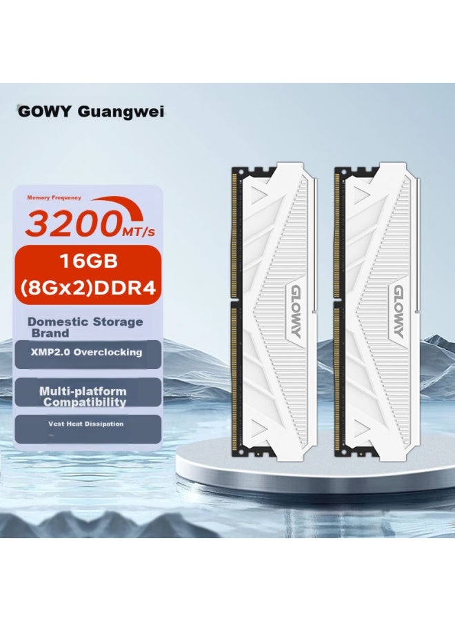 GLOWAY ذاكرة جلاوي 16 جيجابايت (8 جيجابايت × 2) ، DDR4 3200 ، وحدة ذاكرة سطح المكتب ، سلسلة تيانشي - Image 5