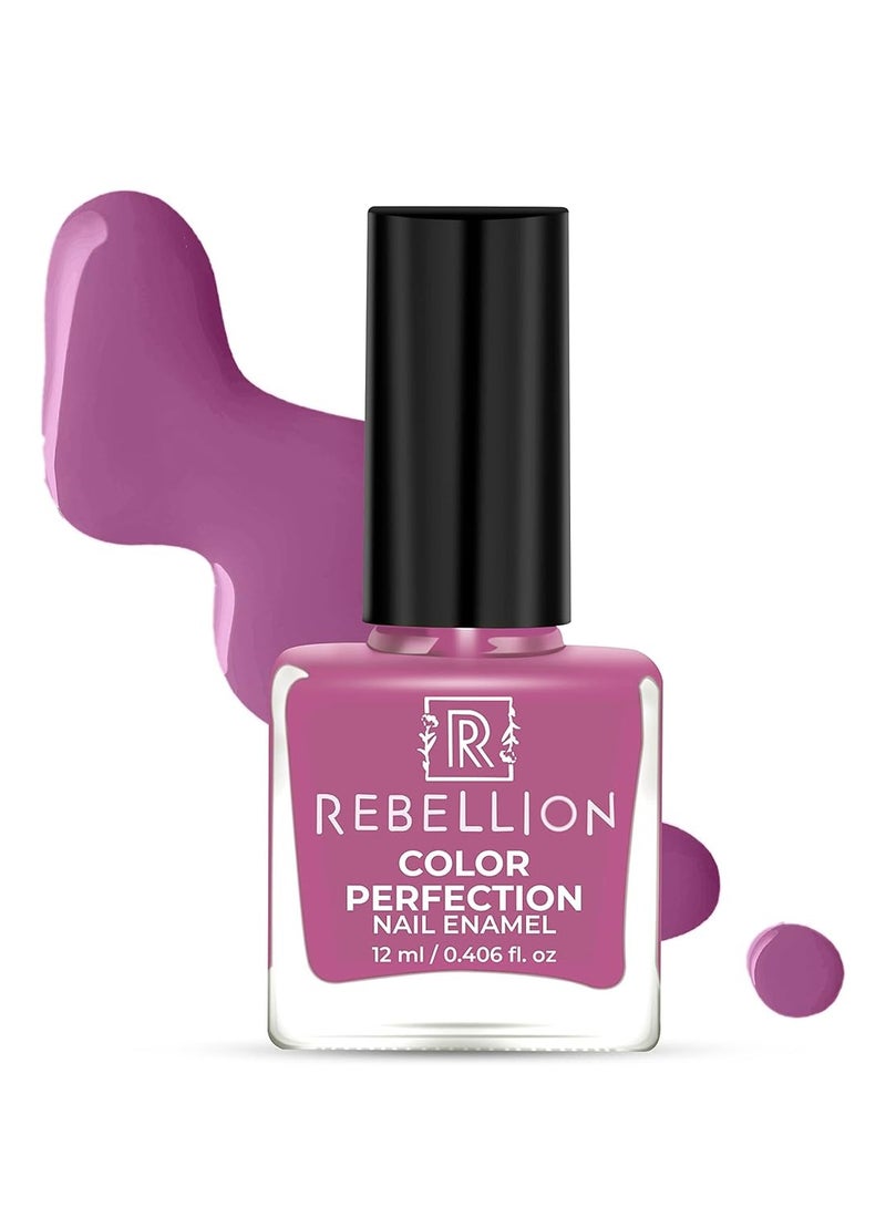 Rebellion Color Perfection Nail Enamel 12ml Violet Pink Teen Forever RG31 - Image 1