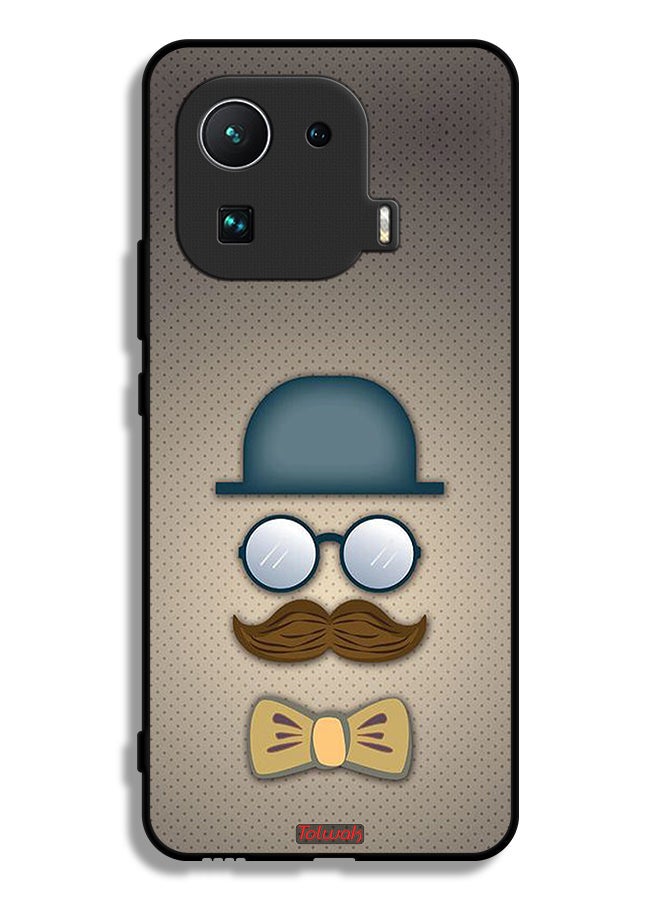 Tolwak Xiaomi Mi 11 Pro Protective Case Cover ManS Head Art - Image 2