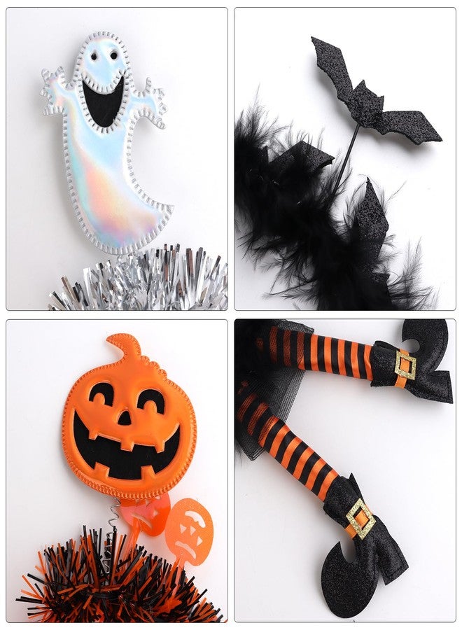 Crazy Night 4 Pack Halloween Headbands, Bat Spider Ghost Pumpkin Which Head Wears for Halloween Party Cosplay Decoration - Image 3