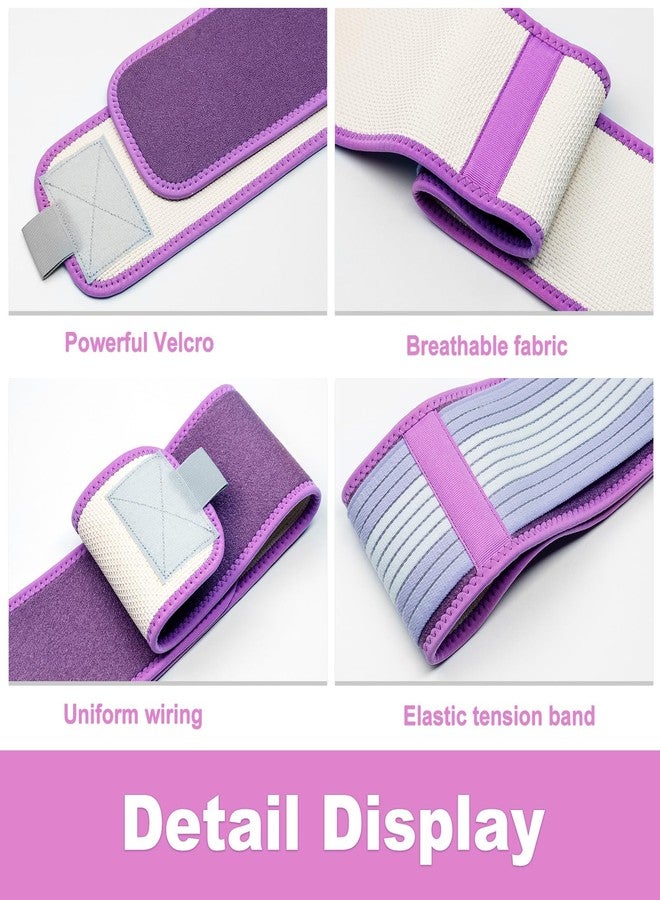 MBFISH SI Joint Hip Belt Pelvic Support Belt Improve Posture Lower Back Support Brace for Women Men (Purple, Regular) - Image 4