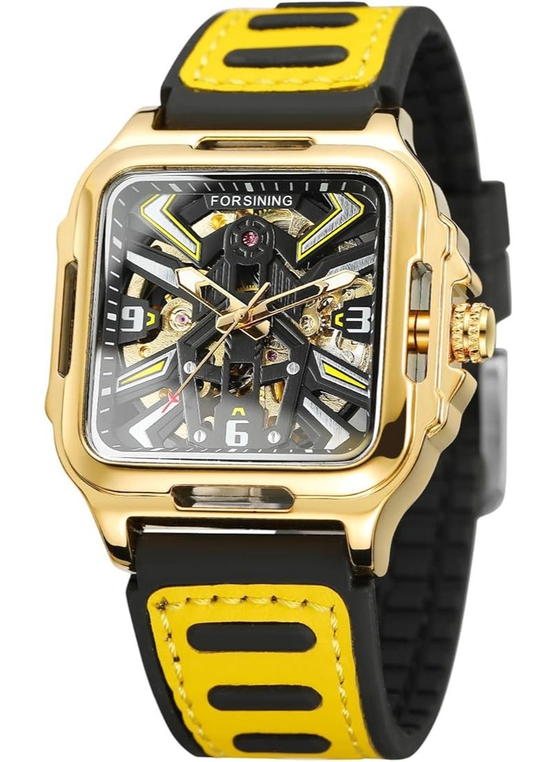 FORSINING Watches for Men Watch Leather Strap Luxury Luminous Water Resistant Automatic Mechanical Wristwatch 1008 - Image 1