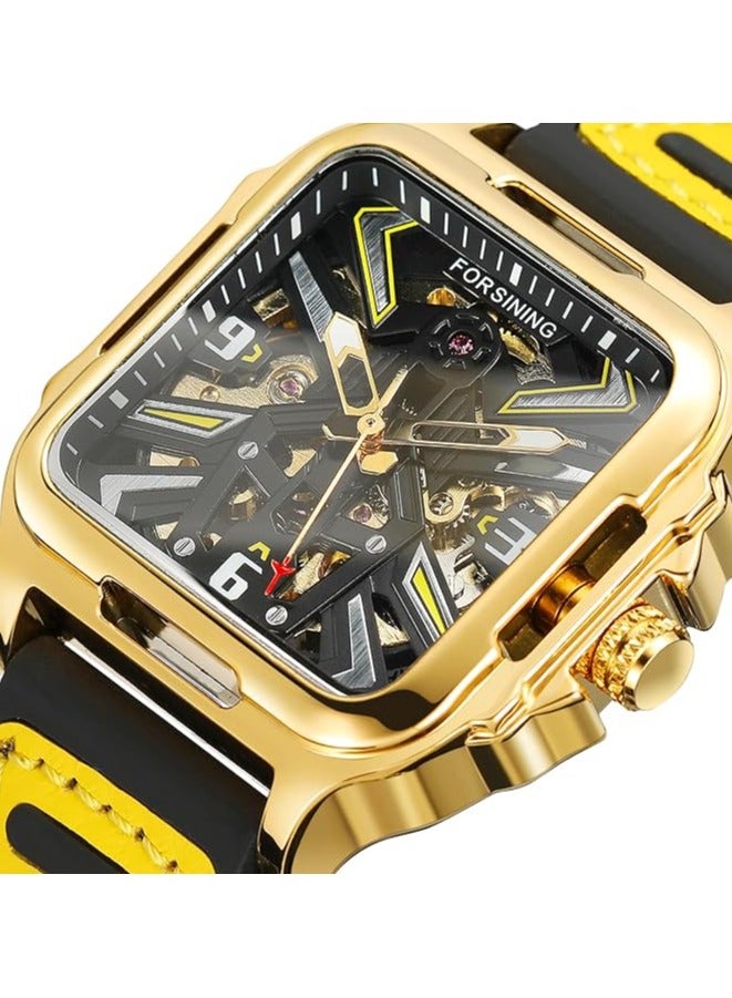 FORSINING Watches for Men Watch Leather Strap Luxury Luminous Water Resistant Automatic Mechanical Wristwatch 1008 - Image 3