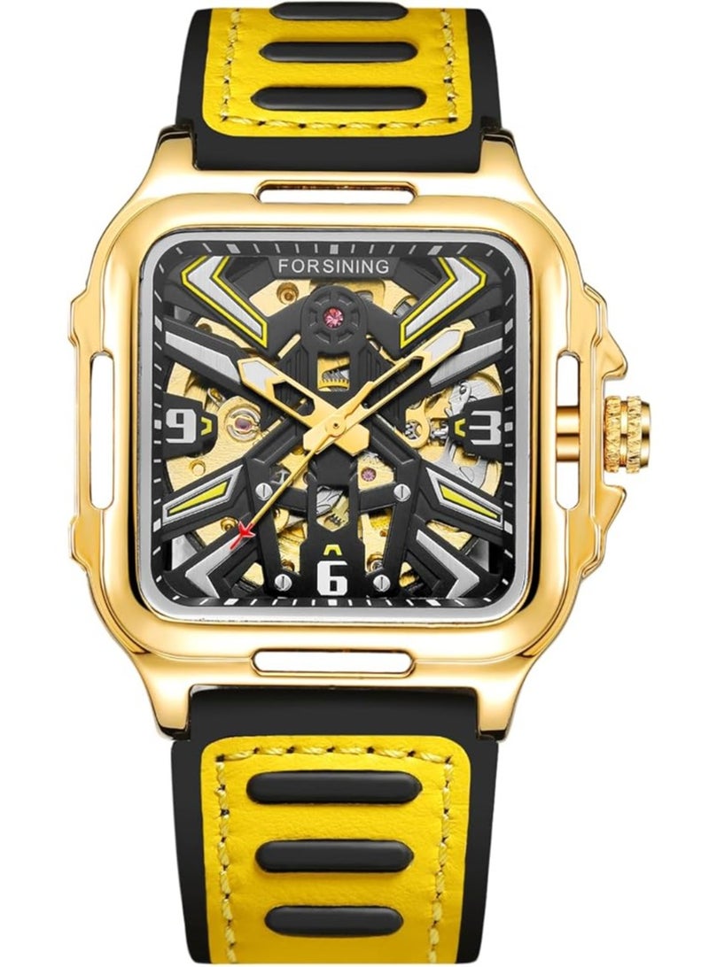 FORSINING Watches for Men Watch Leather Strap Luxury Luminous Water Resistant Automatic Mechanical Wristwatch 1008 - Image 2