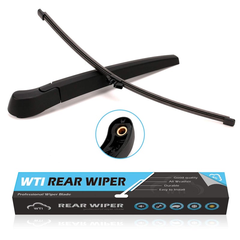 WTI Rear Wiper Arm Blade Set Compatible With BMW X5 X5M E70 20072013 SUV Rear Windshield Window Wiper Kits Assembly New Replacement Accessories Parts Fit 61627206357