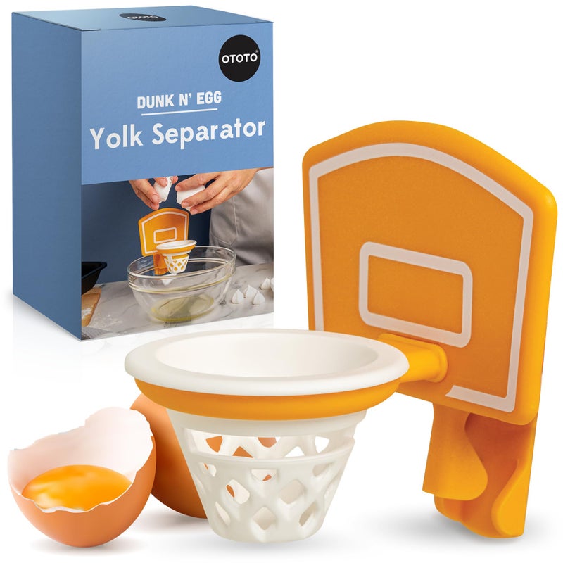 OTOTO Dunk N Egg Yolk Separator Funny Unique Kitchen Gadgets Kitchen Accessories Unique Cooking Gifts Basketball Stuff