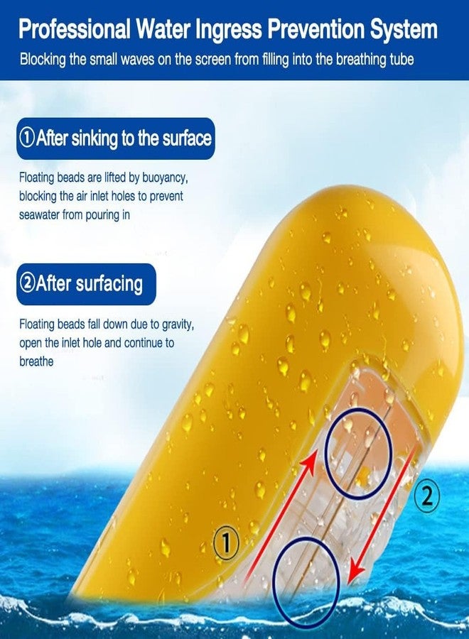 MUGATH Snorkel Mask Full Face Adults 180° Panoramic View Diving Mask Anti-Fog and Anti-Leak Snorkeling Gear Dry Comfortable Fit Blue Full Face Diving Swimming and Underwater Exploration (Blue L/XL) - Image 5