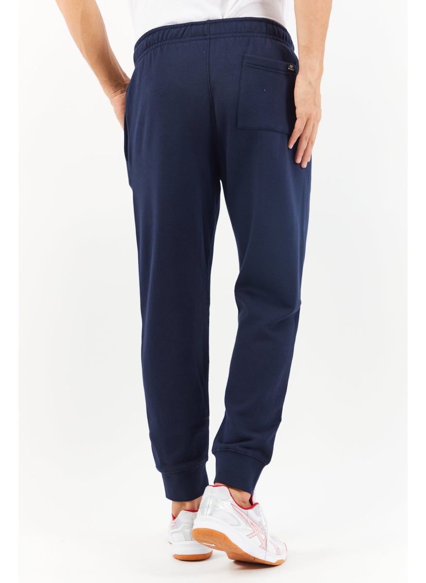 DKNY Sport Men Sportswear Fit Drawstring Graphic Print Sweatpants, Navy Blue  - Image 3