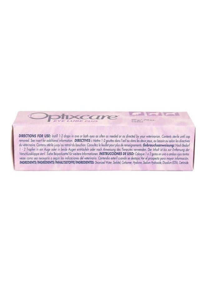 OptixCare - OptixCare Pet Eye Lube Plus + Hyaluron 20g for Dog Cat Horses - Image 1