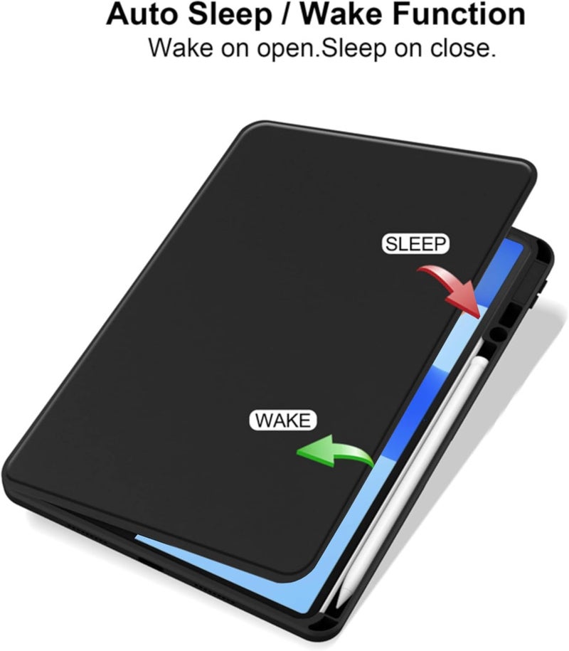 Vurtboly Climate adapted upgraded quality Vurtboly Hybrid Case Compatible with Huawei Matepad 11.5inch 2025 Cover, Multi-Angle Stand Flip Hard PC Case with Pen Holder Protective Stand Cover Compatible with Huawei Matepad 11.5“2025 (Black) Slow wear optimized quality - Image 3