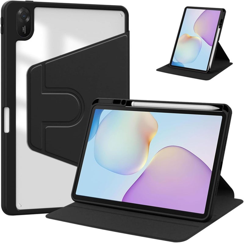 Vurtboly Climate adapted upgraded quality Vurtboly Hybrid Case Compatible with Huawei Matepad 11.5inch 2025 Cover, Multi-Angle Stand Flip Hard PC Case with Pen Holder Protective Stand Cover Compatible with Huawei Matepad 11.5“2025 (Black) Slow wear optimized quality - Image 1