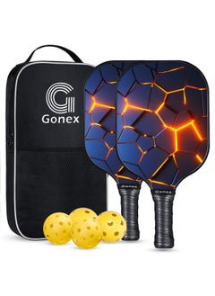 Gonex Gonex Pickleball Paddles, USAPA Approved Graphite Pickleball Rackets with Comfort Grip, Carbon Fiber Pickleball Set of 2/4 Paddles with 4 Balls, Portable Carry Bag  - Image 1