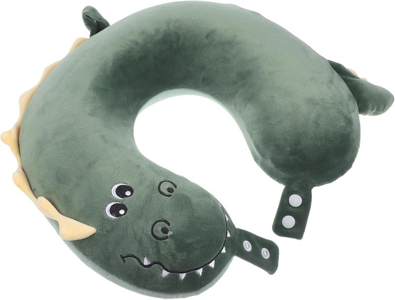 Pillow for Office Napping Ergonomic U-Shaped Travel Cushion Lightweight Support for for and Travel Comfortable Dinosaur Design - Image 1