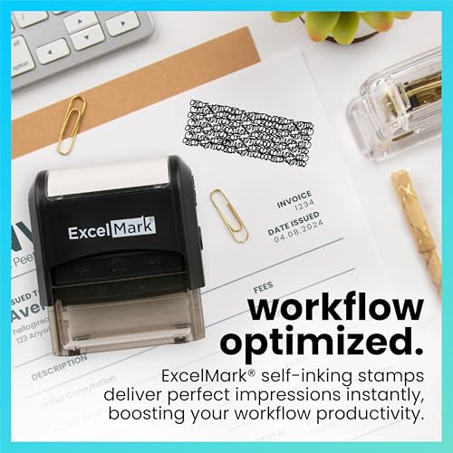 ExcelMark Identity Theft Protection Stamp - Standard Size (7/8" X 2-5/16") - Image 3