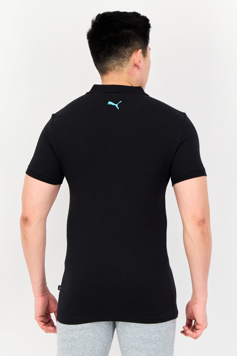 PUMA Men Sportswear Fit Short Sleeve Outdoor Polo Shirt, Black - Image 2