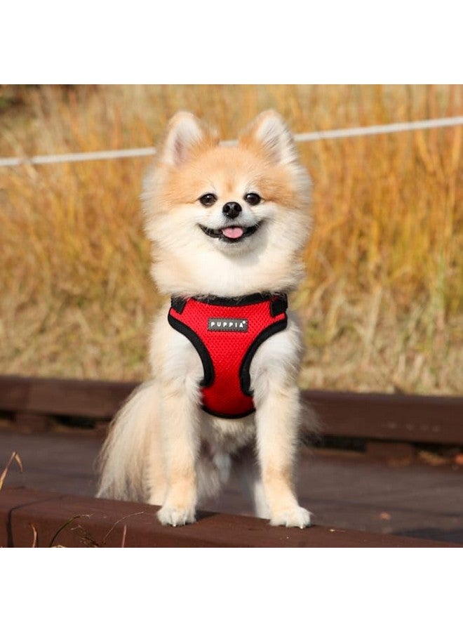 بوبيا Puppia PARA-HC1533-RD-L حزام أحمر ناعم C للحيوانات الأليفة، سترة، أحزمة، كبير - Image 4